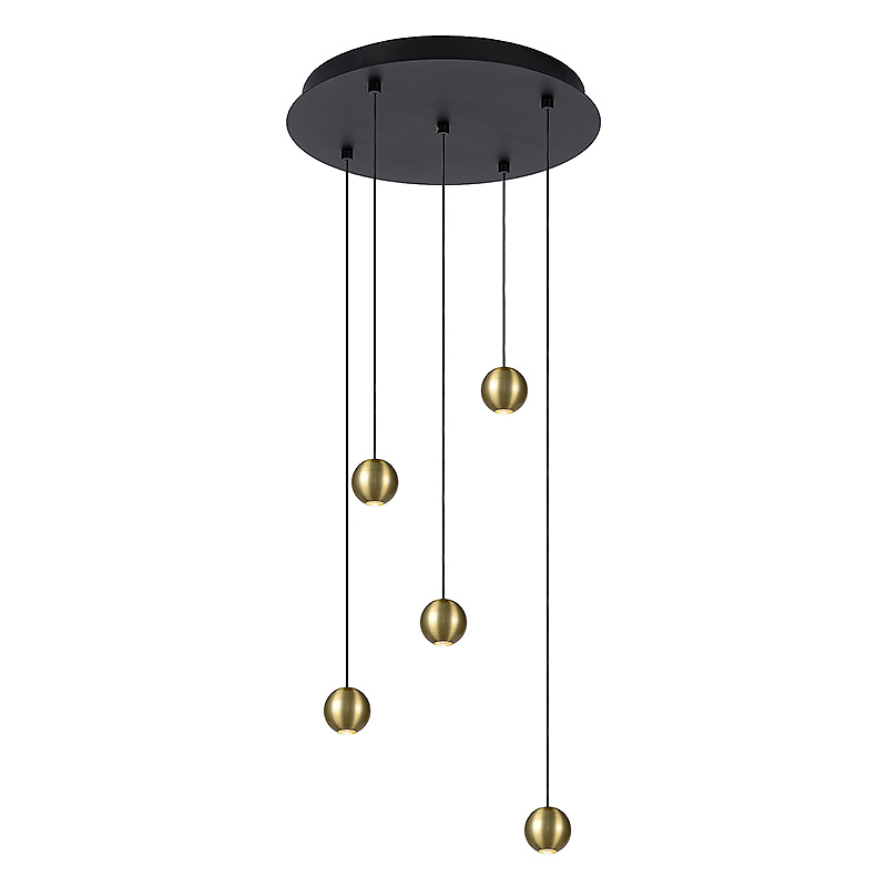 Hanglamp Balls 5 | goud | rond