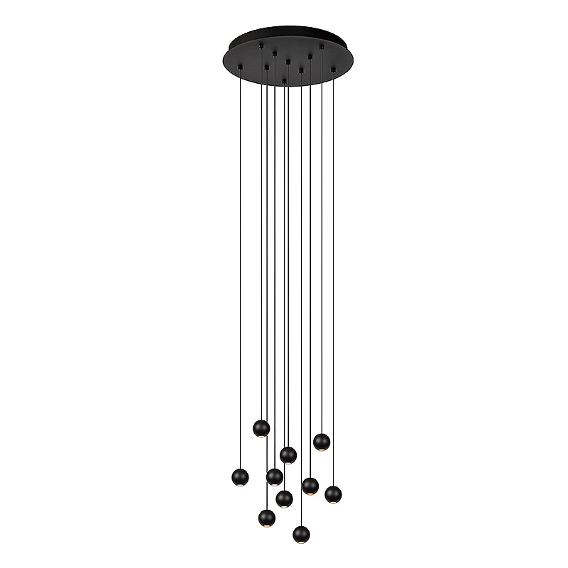 Hanglamp Balls 10 | zwart | rond