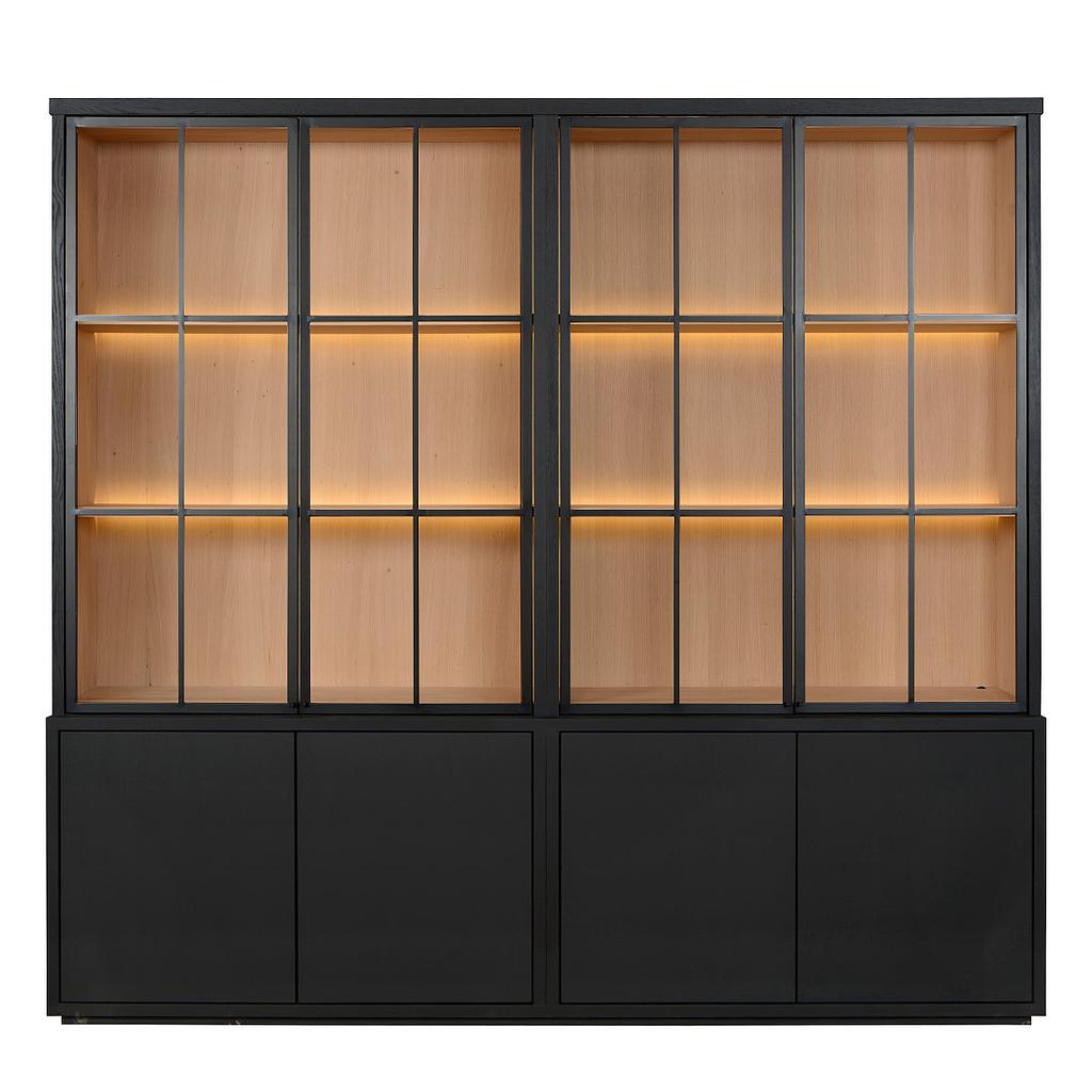CABINET MEZZO 4 PARTS 240 ALL GLASS
