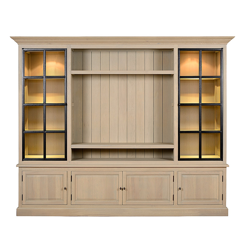 TV CABINET LANDSCAPE WALL - IRON DOORS