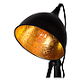 Atmooz vloerlamp Fremantle met zwart metaal en goud binnenin voor een industrieel en modern interieur