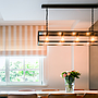 Moderne hanglamp Manoir 125 met zwarte metalen frame met helder glas voor industrieel en modern intrieur