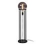 Moderne vloerlamp Nabori met afwerking in een zwarte metalen frame en een gloeidraad voor een modern interieur van Atmooz