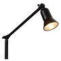 Lange vloerlamp Java by Atmooz met zwarte metalen frame en goud voor een industrieel interieur ideaal als leeslamp 