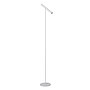 Minimal clean vloerlamp Stylo met een metalen afwerking in het wit perfect als leeslamp voor een industrieel en modern interieur