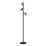 Minimal clean vloerlamp Jade met een metalen afwerking in het zwart voor een industrieel en modern interieur