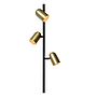 Moderne vloerlamp Jade met afwerking in een zwarte metalen frame voor een modern en industrieel interieur ideaal voor in de woonkamer