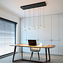Hanglamp Balls 9 | goud | rechthoek