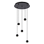 Hanglamp Balls 5 | zwart | rond