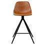 CHAIR FLINT COUNTER - COGNAC