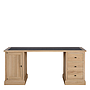 DESK CORBY 180 - WITH LEATHER TOP