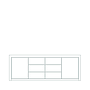 SIDEBOARD METRO 235 - 2D/6DR